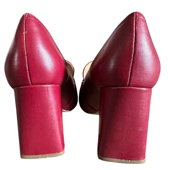 Marc Fisher Oralin heeled Loafer. Burgundy size 8.5. - Picture 5 of 8